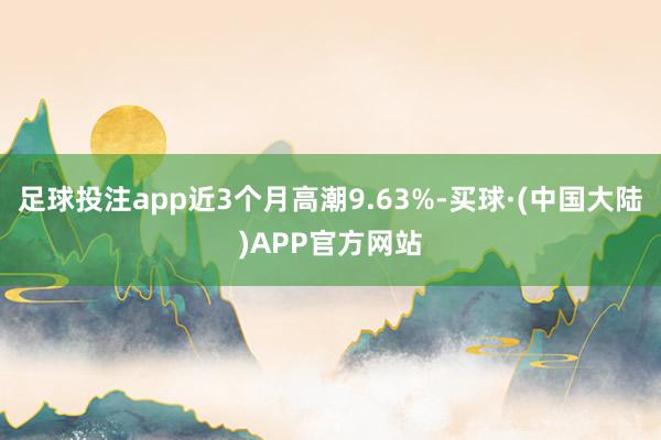 足球投注app近3个月高潮9.63%-买球·(中国大陆)APP官方网站