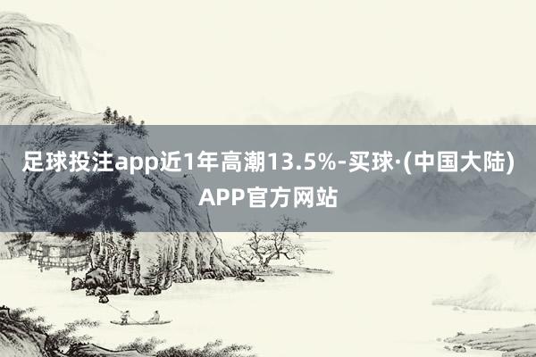 足球投注app近1年高潮13.5%-买球·(中国大陆)APP官方网站