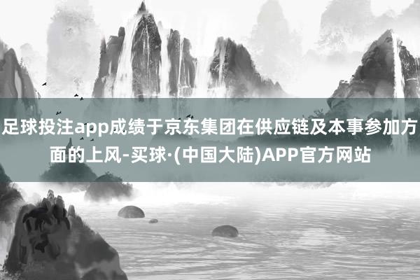 足球投注app成绩于京东集团在供应链及本事参加方面的上风-买球·(中国大陆)APP官方网站