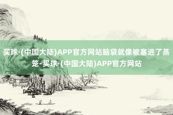 买球·(中国大陆)APP官方网站脑袋就像被塞进了蒸笼-买球·(中国大陆)APP官方网站